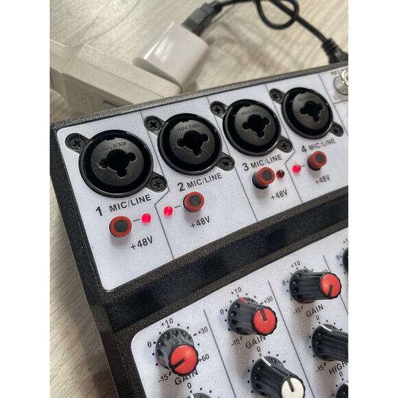 Bomge BMG-06D Compact 6-channel Audio Sound Mixer USB Interface Mixing Console - Picture 4 of 10